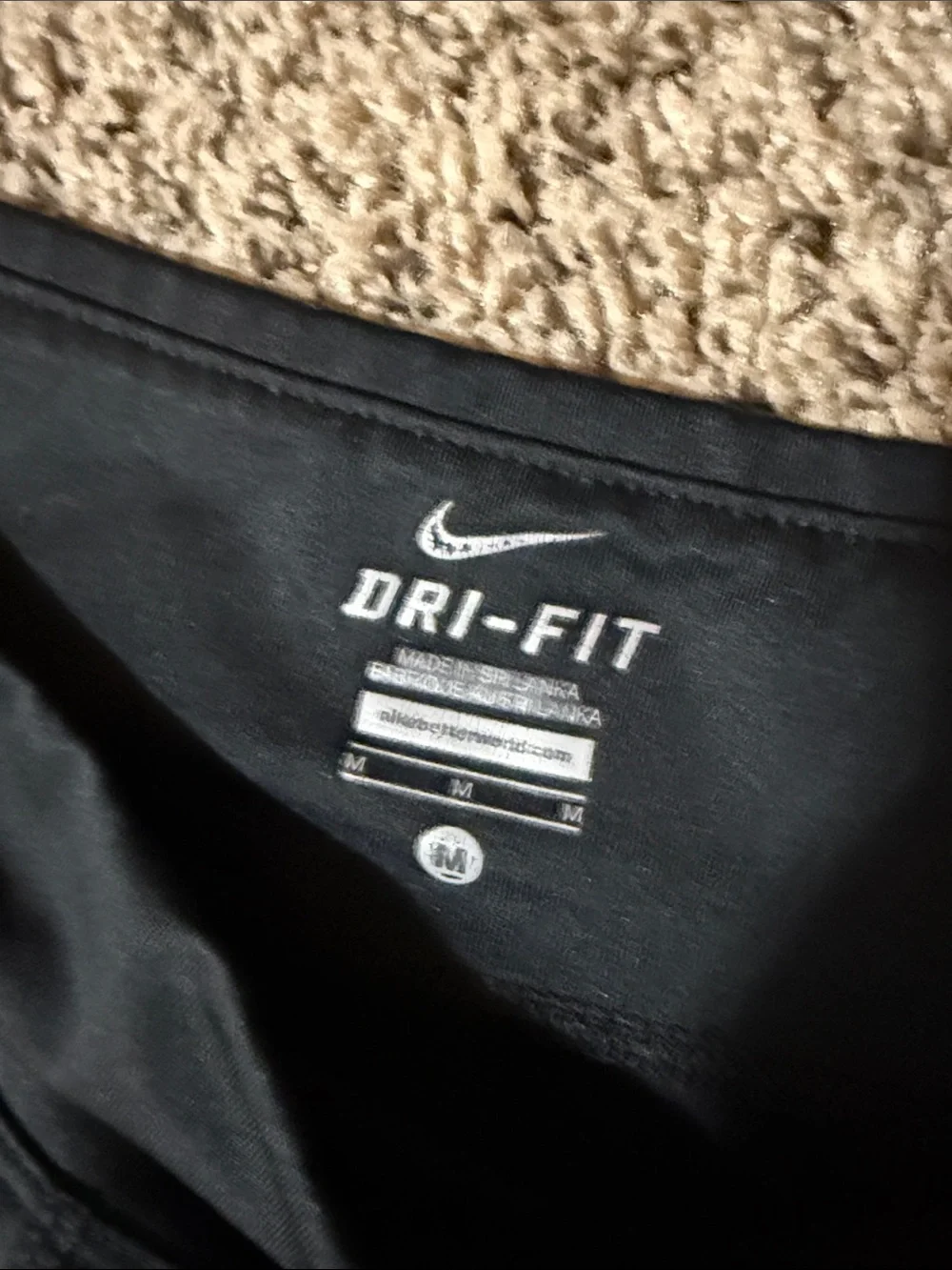 Nike Black Flared Performance Dri-Fit with White Swoosh
